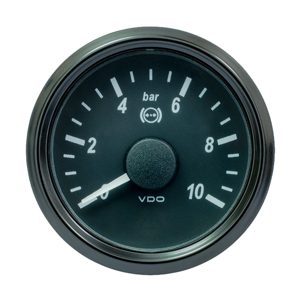 VDO SingleViu 52mm (2-1/16") Brake Pressure Gauge - 15 Bar - 0-180 Ohm [A2C3833450030] - The Happy Skipper