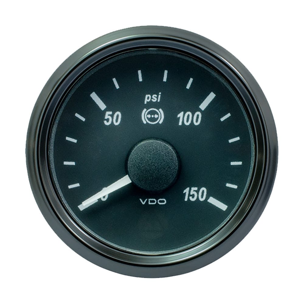 VDO SingleViu 52mm (2-1/16") Brake Pressure Gauge - 150 PSI - 0-180 Ohm [A2C3833480030] - The Happy Skipper