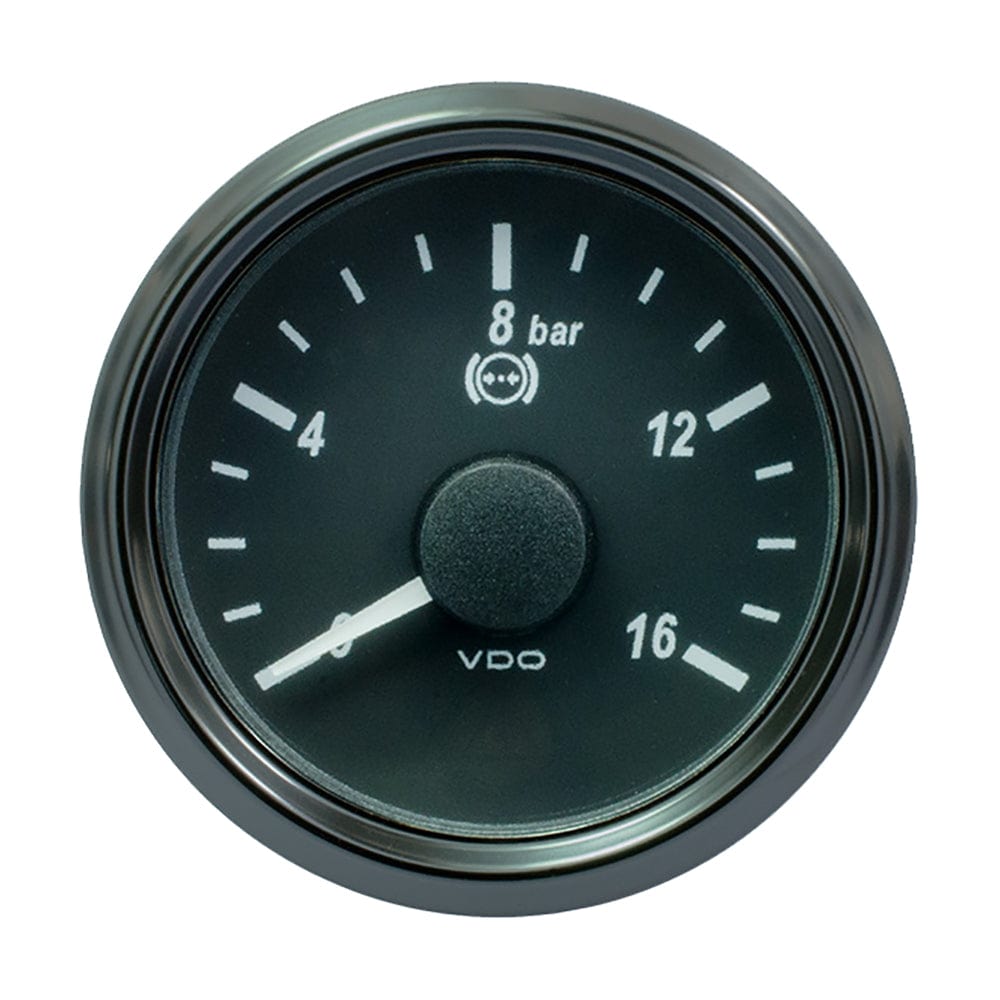 VDO SingleViu 52mm (2-1/16") Brake Pressure Gauge - 16 Bar - 0-4.5V [A2C3832710030] - The Happy Skipper