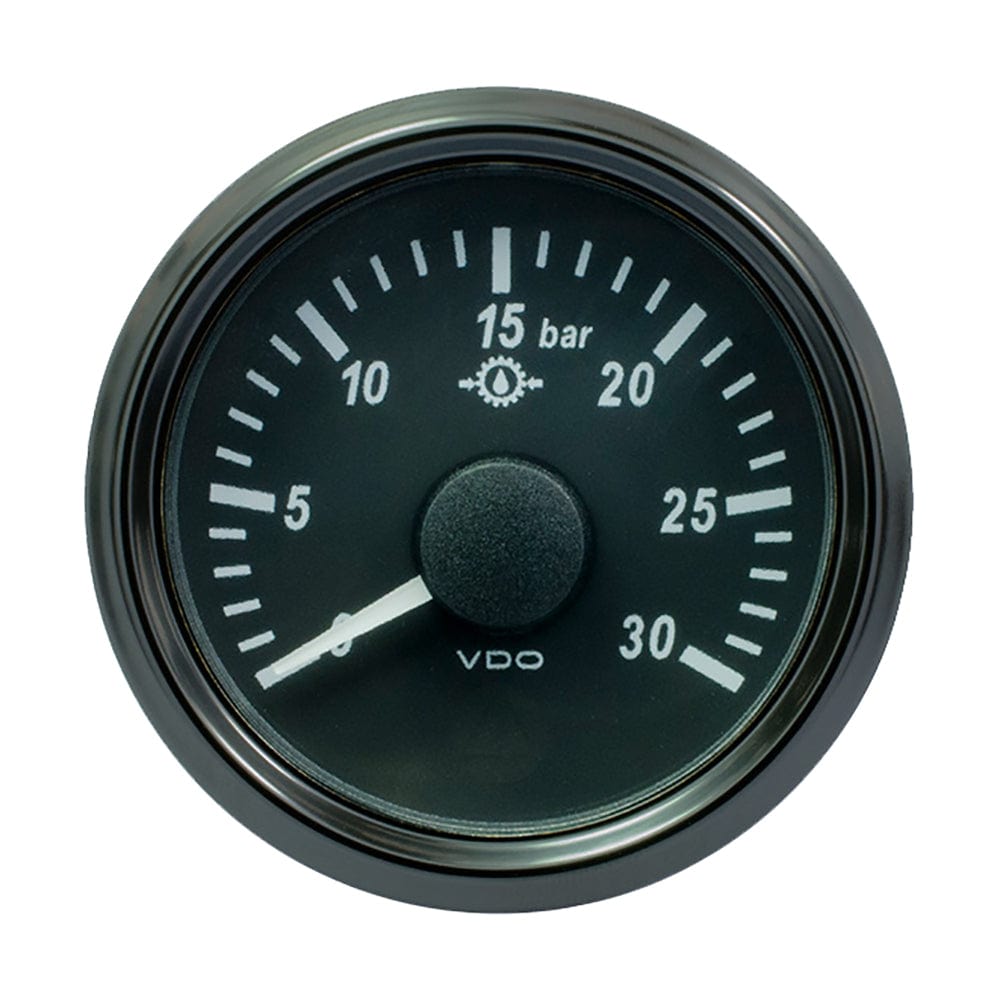VDO SingleViu 52mm (2-1/16") Brake Pressure Gauge - 30 Bar - 0-4.5V [A2C3832720030] - The Happy Skipper