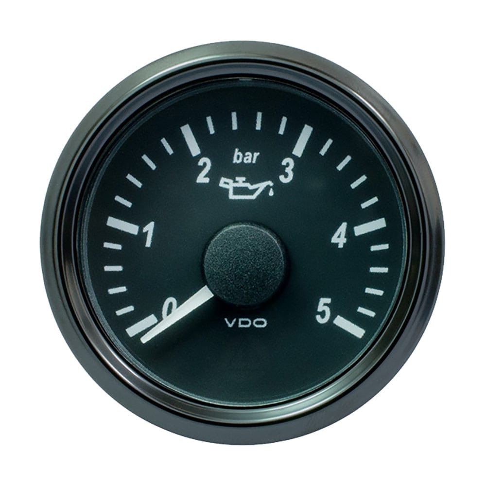 VDO SingleViu 52mm (2-1/16") Oil Pressure Gauge - 5 Bar - 0-180 Ohm [A2C3833160030] - The Happy Skipper