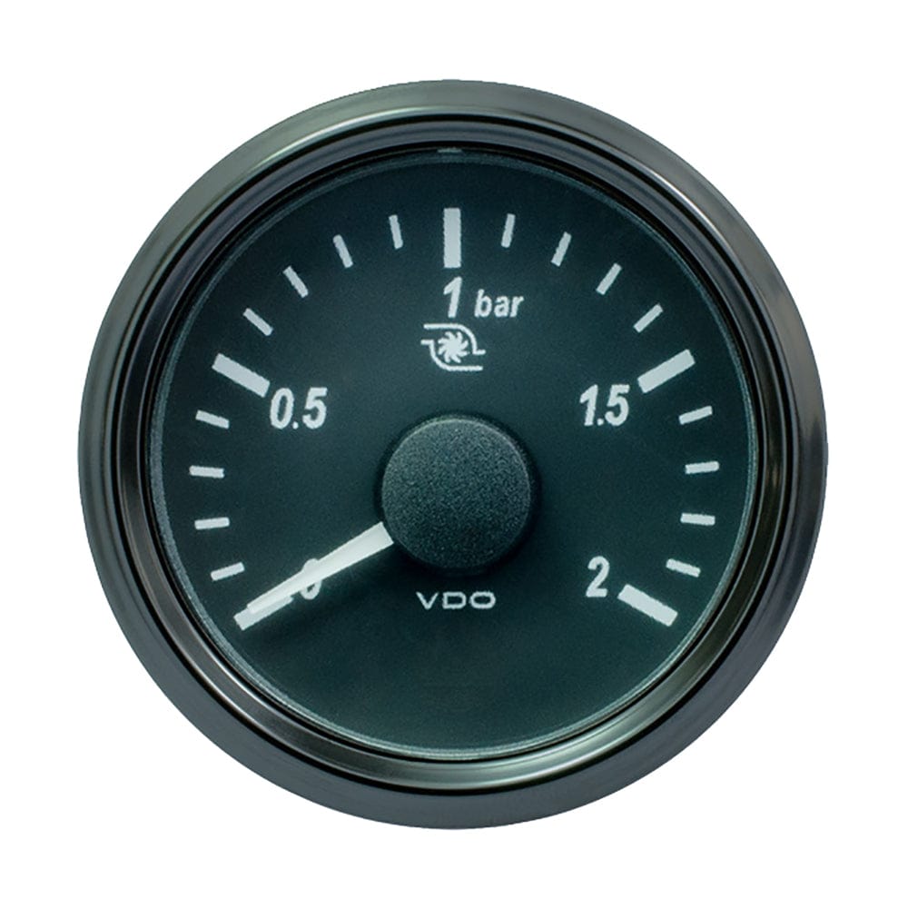 VDO SingleViu 52mm (2-1/16") Turbo Pressure Gauge - 2 Bar - 0-180 Ohm [A2C3833490030] - The Happy Skipper