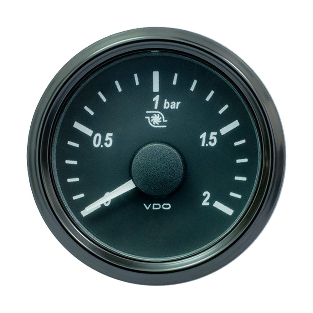 VDO SingleViu 52mm (2-1/16") Turbo Pressure Gauge - 60 PSI - 0-180 Ohm [A2C3833470030] - The Happy Skipper