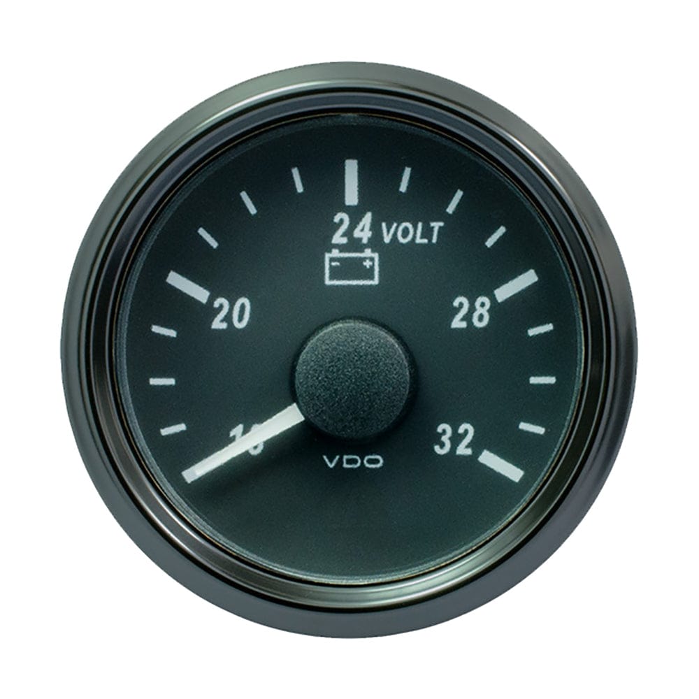 VDO SingleViu 52mm (2-1/16") Voltmeter f/24V Systems - 32V [A2C3832780030] - The Happy Skipper