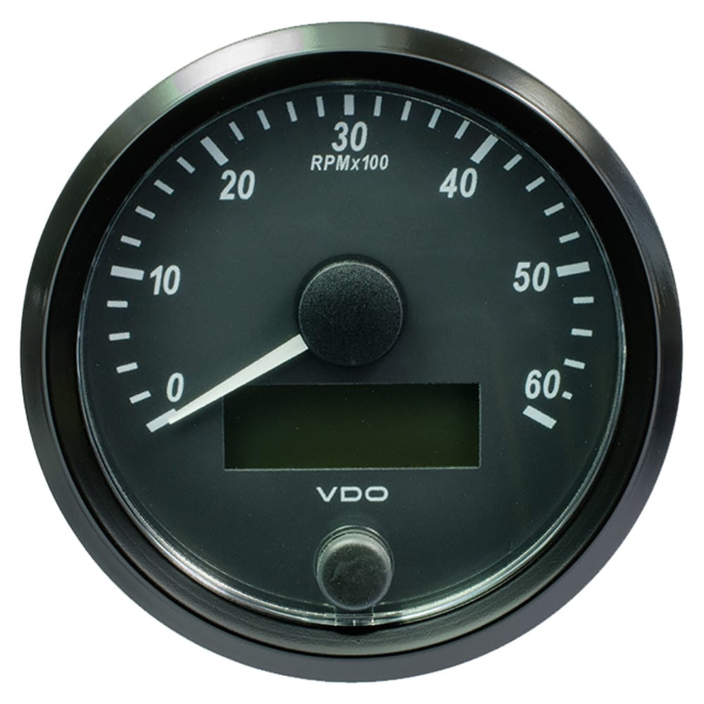 VDO SingleViu 80mm (3-1/8") Tachometer - 6,000 RPM [A2C3833010030] - The Happy Skipper