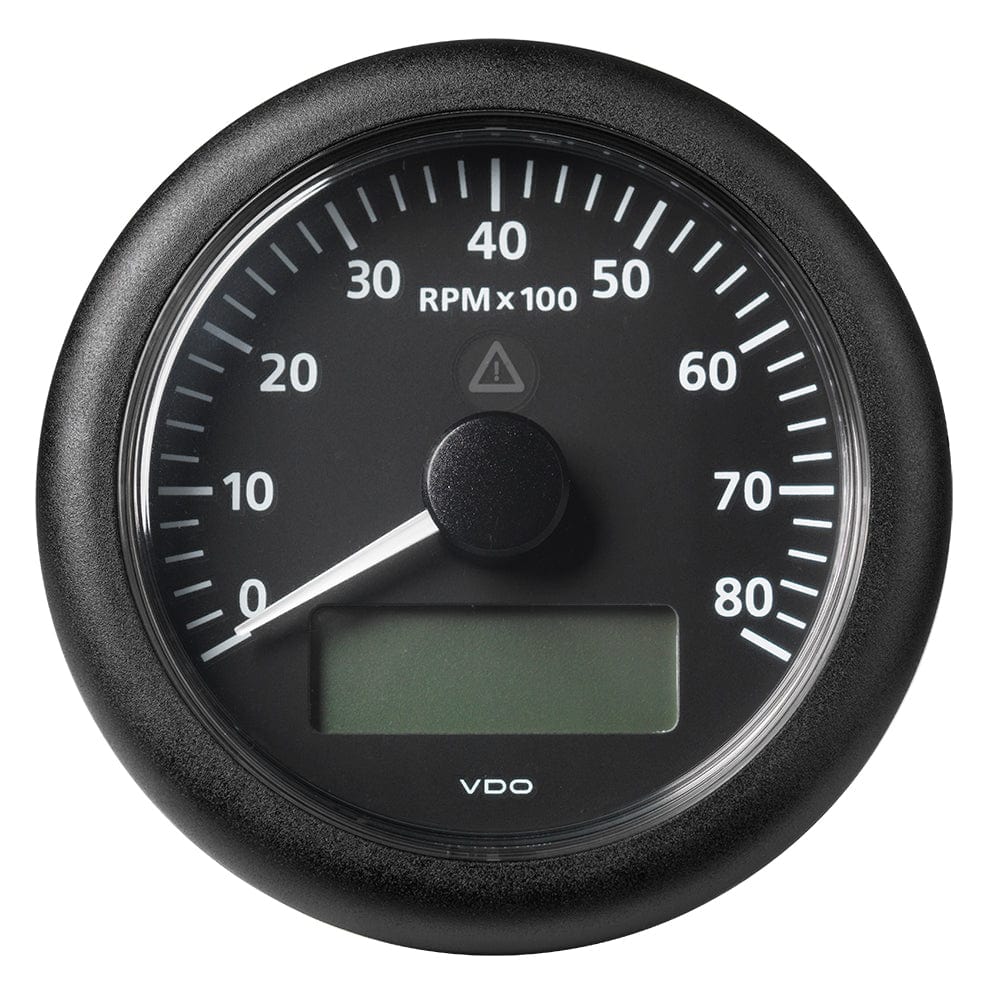 Veratron 3-3/8" (85MM) ViewLine Tachometer with Multi-Function Display - 0 to 8000 RPM - Black Dial Bezel [A2C59512395] - The Happy Skipper