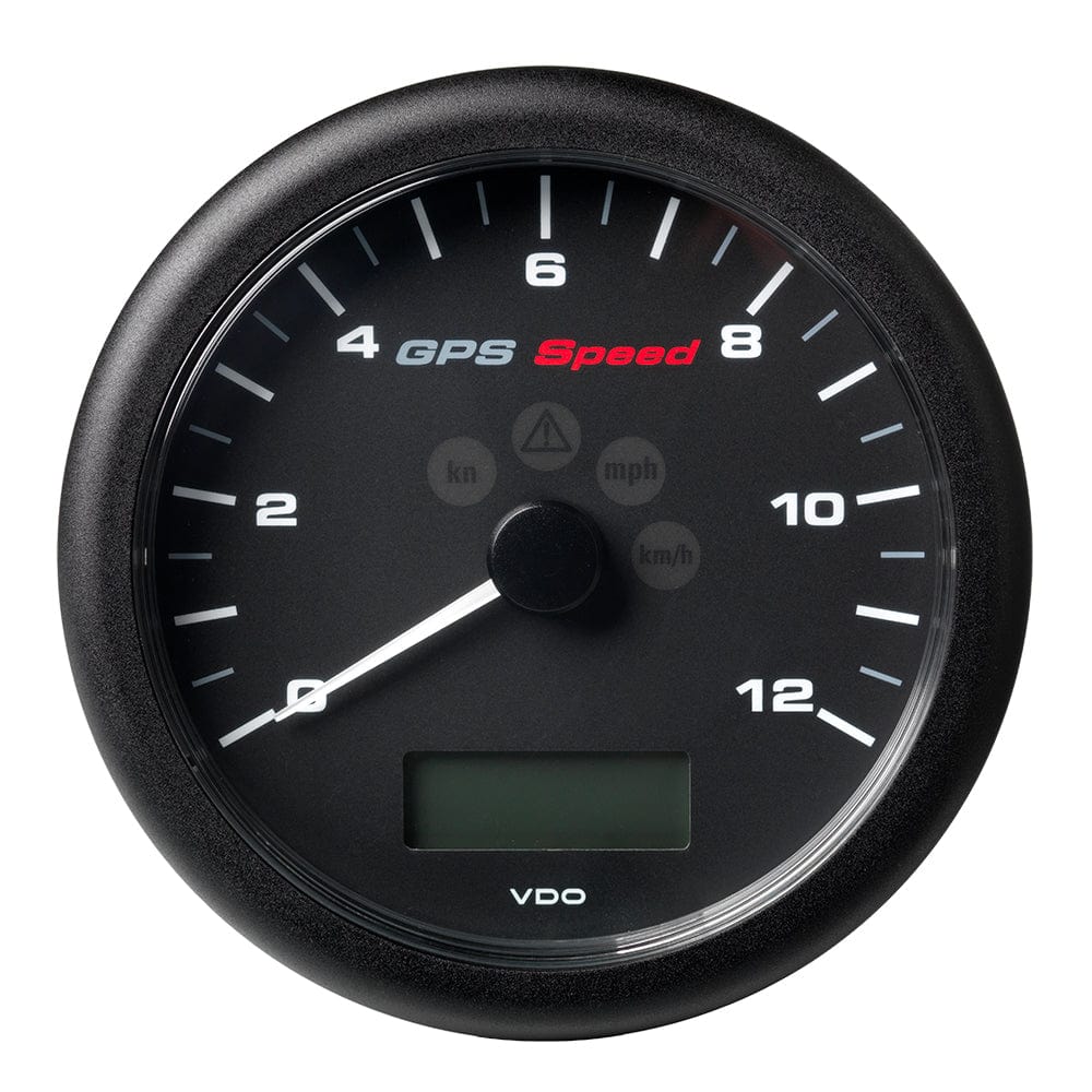 Veratron 4-1/4" (110MM) ViewLine GPS Speedometer 0-12 KNOTS/KMH/MPH - 8 to 16V Black Dial Bezel [A2C59501987] - The Happy Skipper