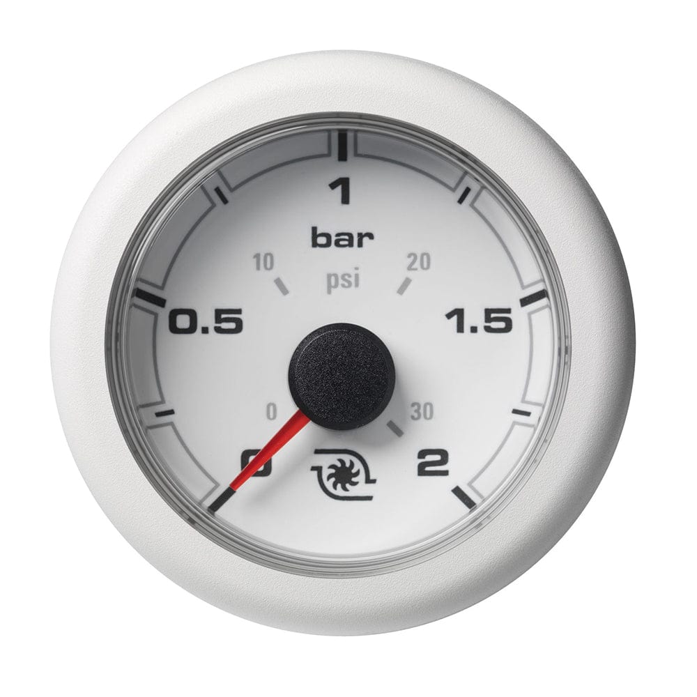 Veratron 52MM (2-1/16") OceanLink Boost Pressure Gauge - 2 Bar/30PSI - White Dial Bezel [A2C1066150001] - The Happy Skipper