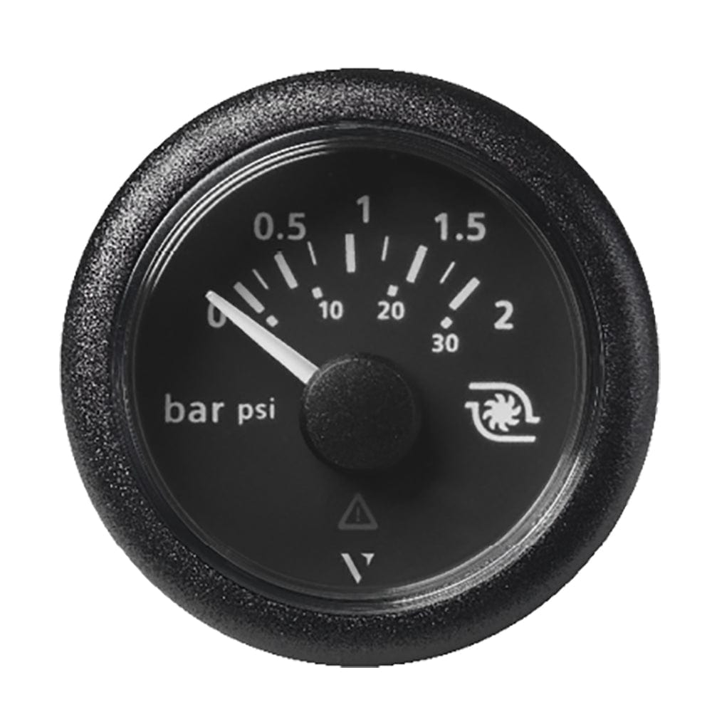 Veratron 52MM (2-1/16") ViewLine Boost Pressure Gauge 2 Bar/30 PSI - Black Dial Round Bezel [A2C59514149] - The Happy Skipper