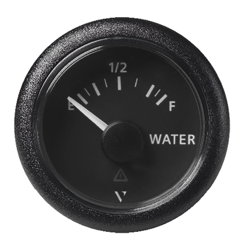 Veratron 52MM (2-1/16") ViewLine Fresh Water Resistive - Empty/Full - 3 to180 OHM - Black Dial Round Bezel [A2C59514099] - The Happy Skipper