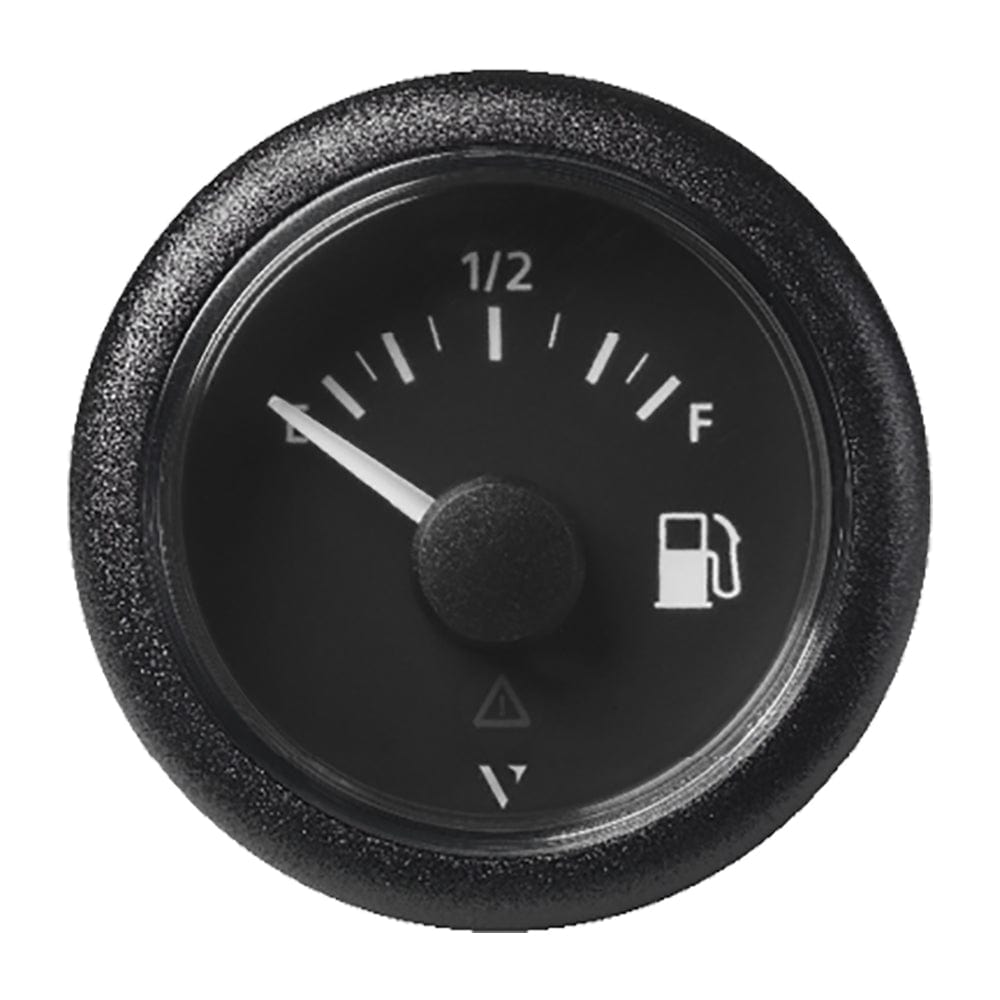 Veratron 52MM (2-1/16") ViewLine Fuel Level Gauge Empty-Full - 0-90 OHM - Black Dial Round Bezel [A2C59514085] - The Happy Skipper