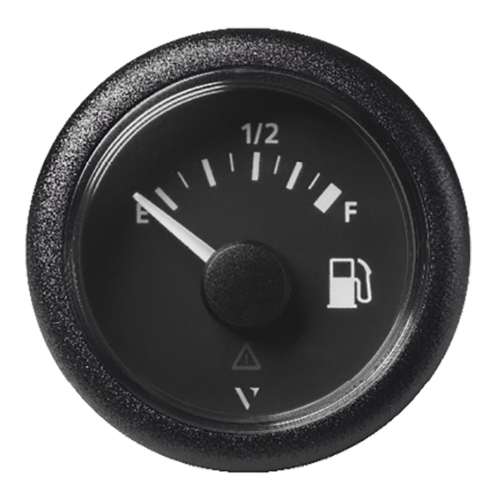 Veratron 52MM (2-1/16") ViewLine Fuel Level Gauge Empty-Full - 90-4 OHM - Black Dial Round Bezel [A2C59514088] - The Happy Skipper