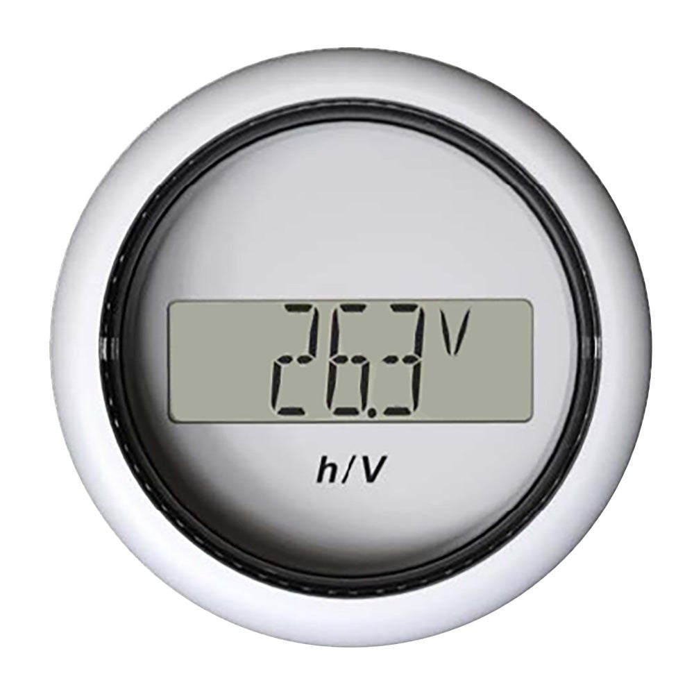 Veratron 52MM (2-1/16") ViewLine Hour Counter-Voltmeter - White [B00006302] - The Happy Skipper