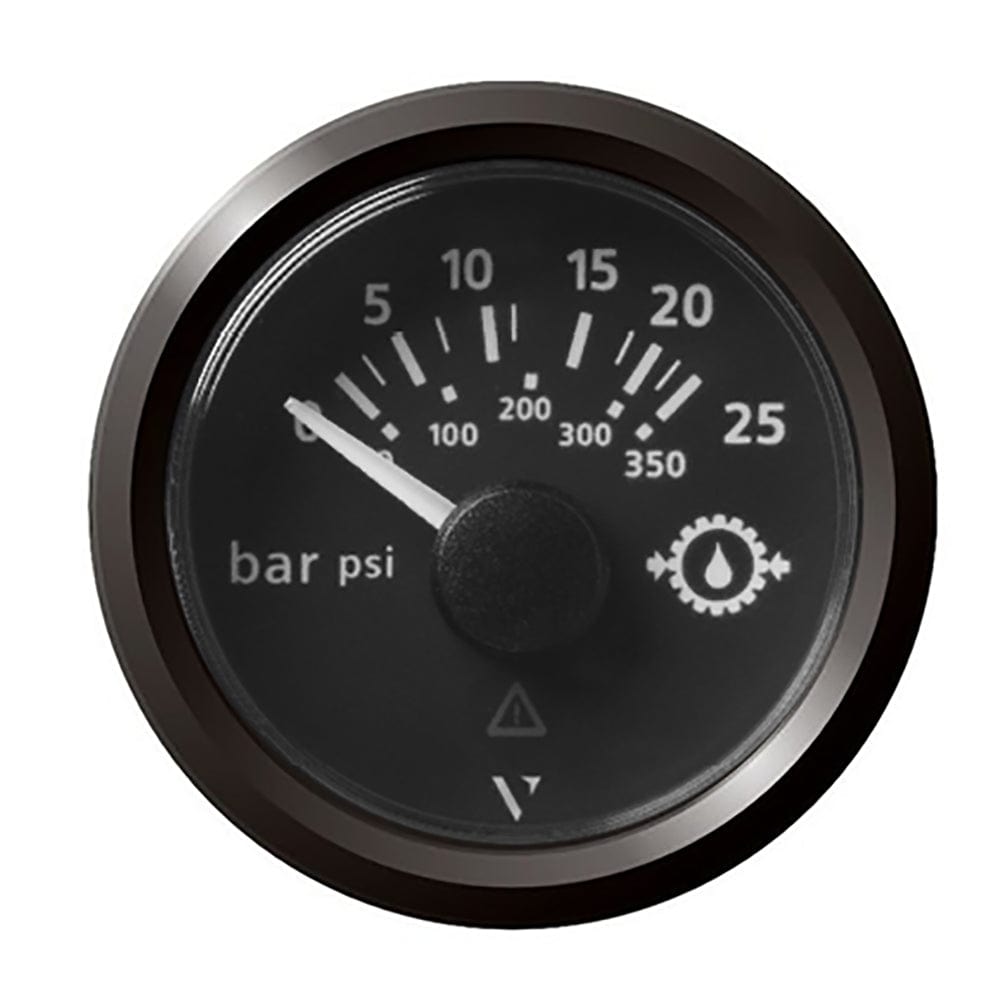 Veratron 52MM (2-1/16") ViewLine Transmission Oil Pressure 25 Bar/350 PSI - Black Dial Triangular Bezel [A2C59514139] - The Happy Skipper