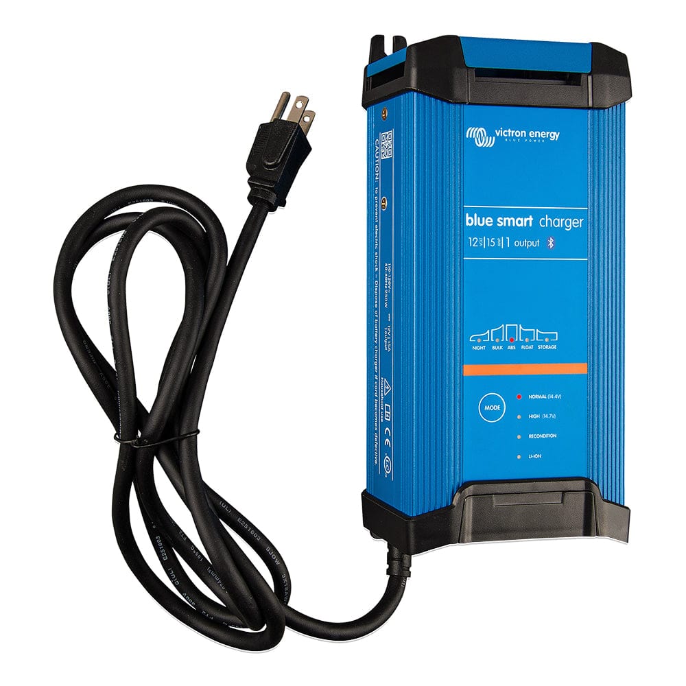 Victron Blue Smart IP22 12VDC 15A 1 Bank 120V Charger - Dry Mount [BPC121545102] - The Happy Skipper