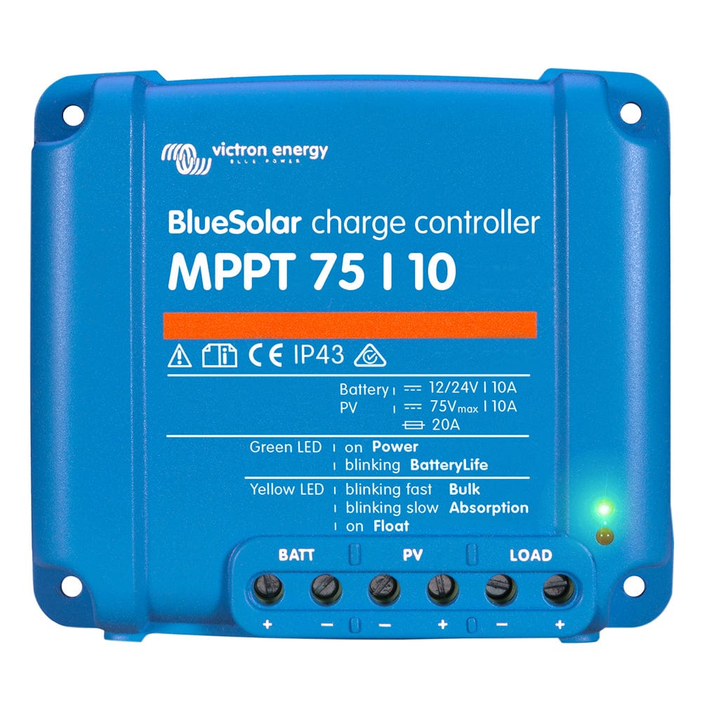 Victron BlueSolar MPPT Charge Controller - 75V - 10AMP - UL Approved [SCC010010050R] - The Happy Skipper