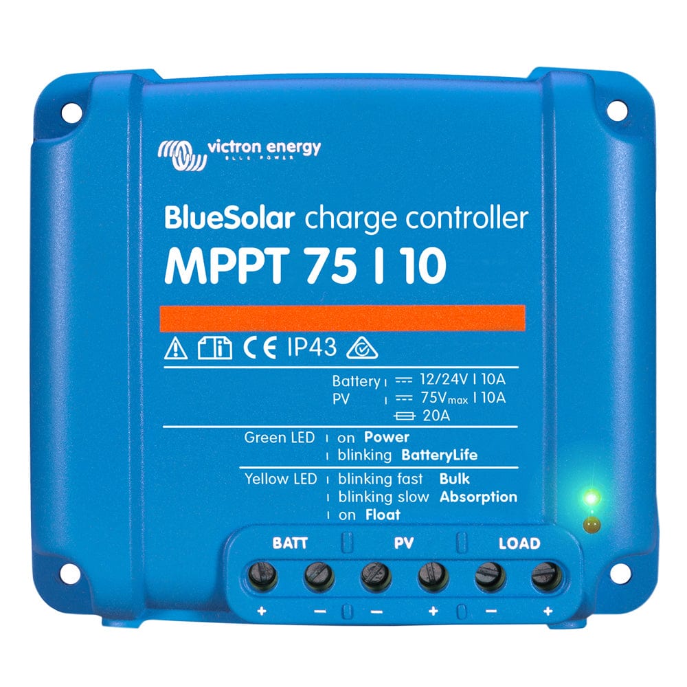 Victron BlueSolar MPPT Charge Controller - 75V - 10AMP - UL Approved [SCC010010050R] - The Happy Skipper