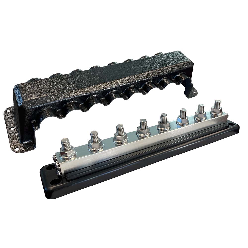 Victron Busbar 600A 8P Cover 8X 3/8" Plus 8X M8 Terminals [VBB160080010] - The Happy Skipper