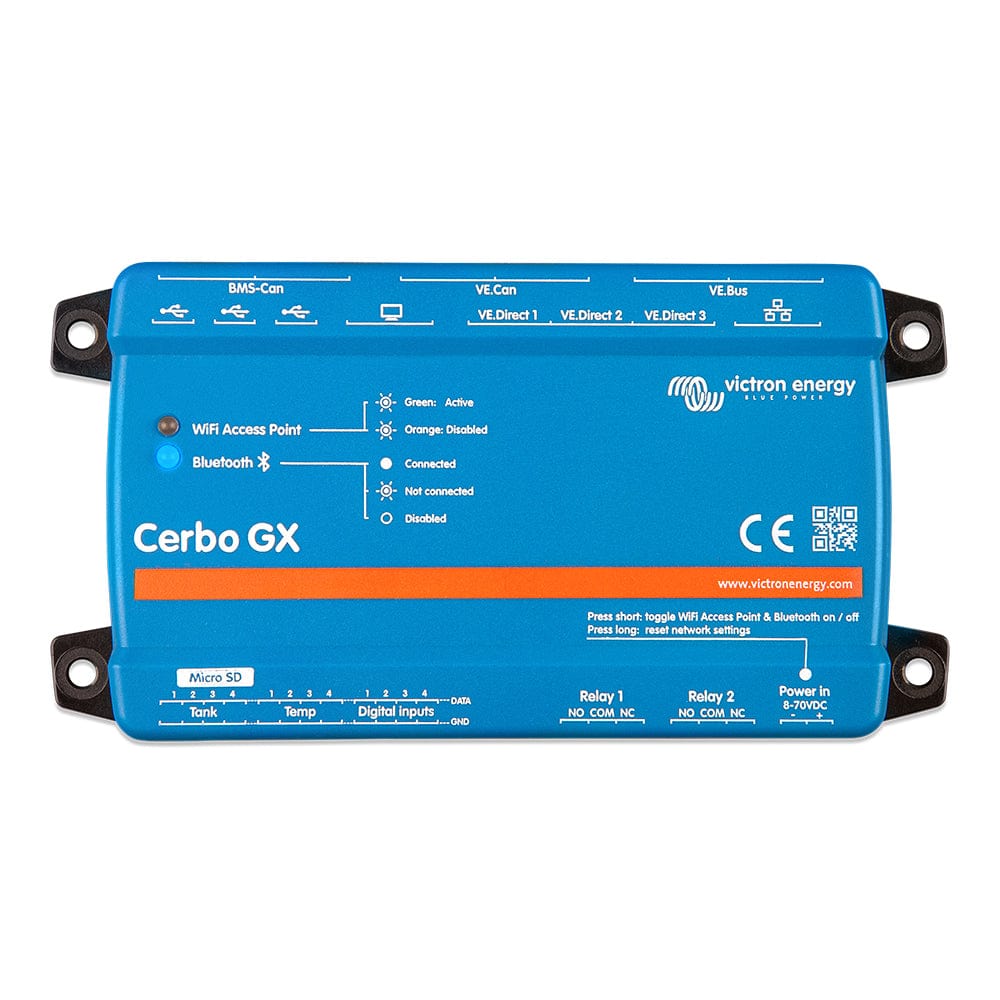 Victron Cerbo GX Communications Center w/ BMS-CAN Port, Tank Level Inputs, Digital Inputs, and Temperature Sense [BPP900450100] - The Happy Skipper
