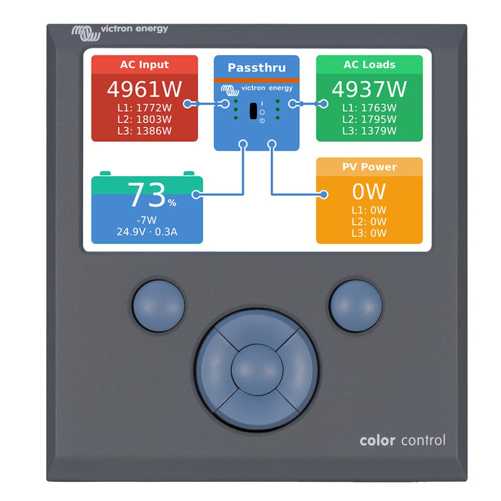 Victron Color Control GX Monitor - Button Control [BPP010300100R] - The Happy Skipper