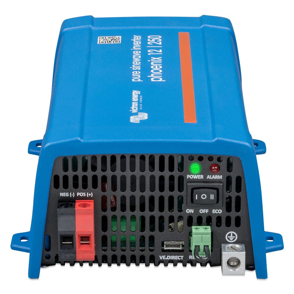 Victron Phoenix Inverter 12/250 - 120V - VE.Direct NEMA 5-15R - Single Outlet - 200W [PIN122510500] - The Happy Skipper