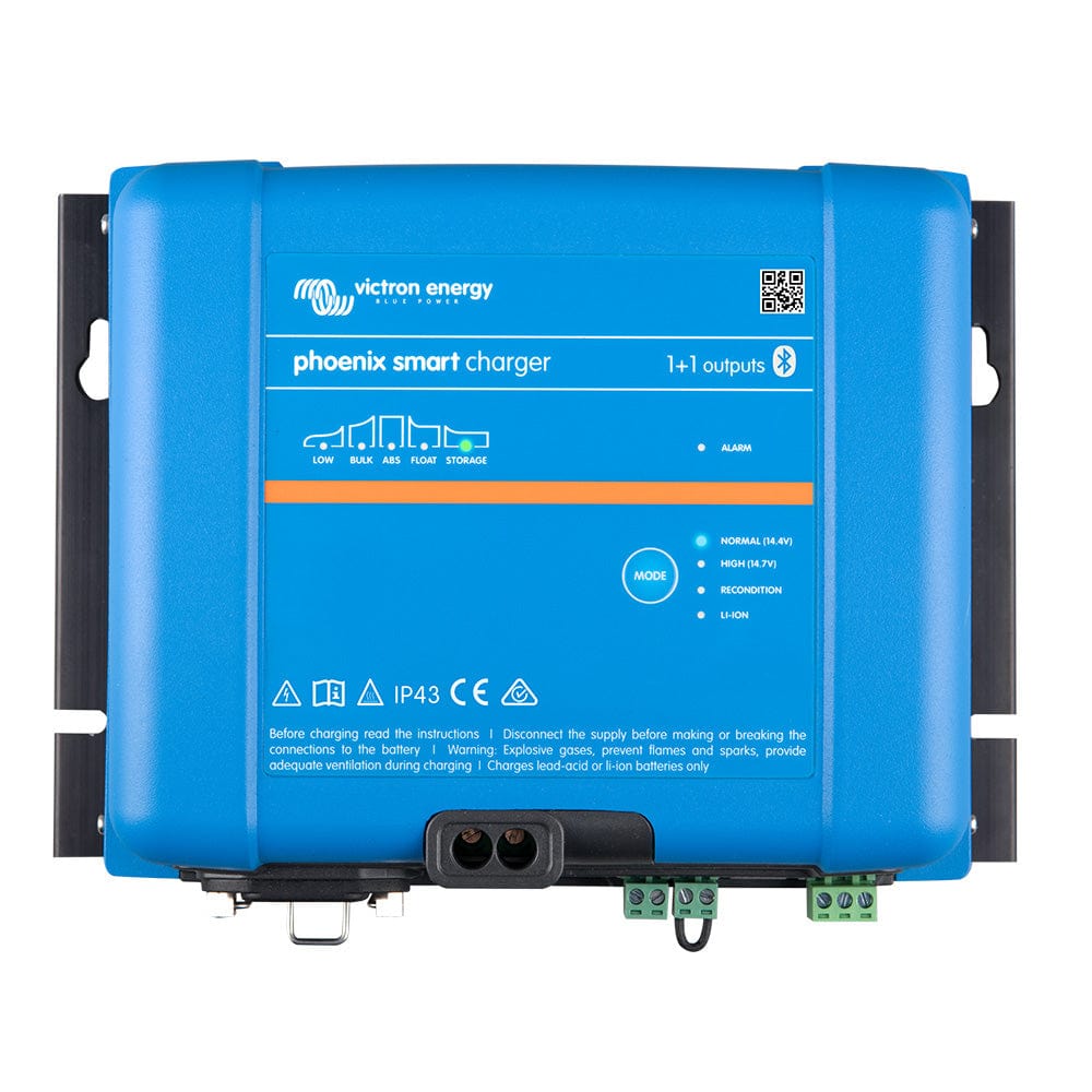 Victron Phoenix Smart IP43 Charger 24/16 (1+1) 120-240VAC Requires 5-15P Mains Cord [PSC241651095] - The Happy Skipper