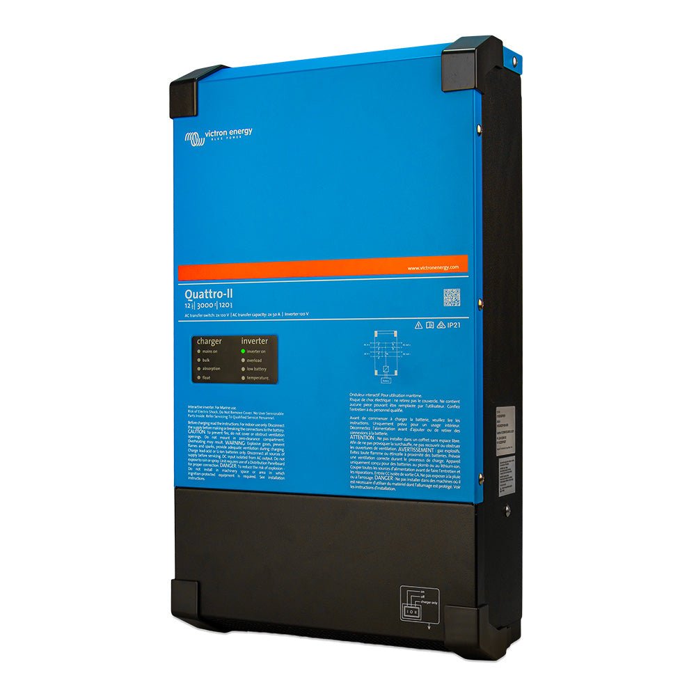 Victron Quattro-II - 24/3000 - 70-50/50 - 2X 120V [QUA242305130] - The Happy Skipper