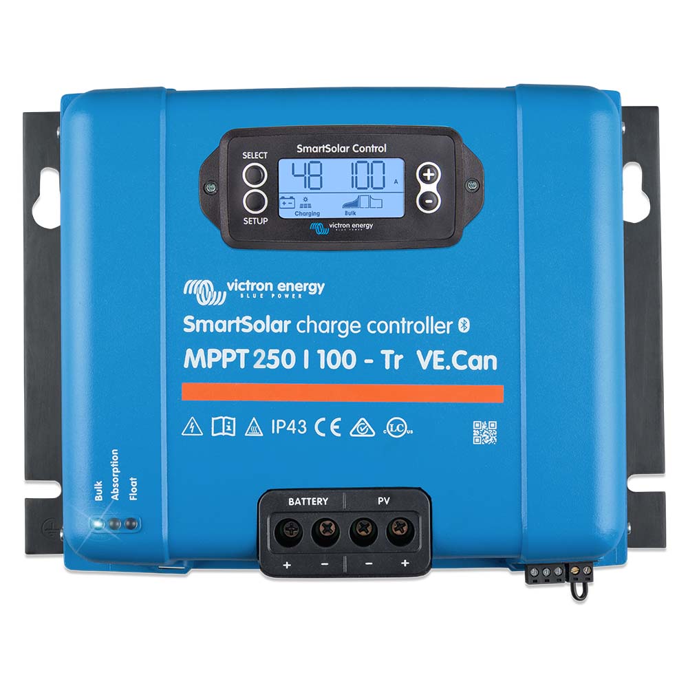 Victron SmartSolar MPPT Solar Charge Controller - 250V - 100Am- VE.CAN Port - UL Approved [SCC125110412] - The Happy Skipper