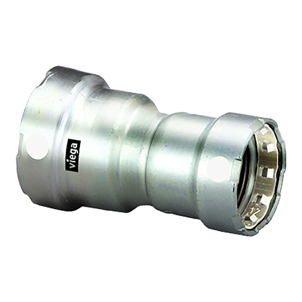 Viega MegaPress 1-1/2" x 1" Stainless Steel 304 Reducer - Double Press Connection - Smart Connect Technology [95345] - The Happy Skipper