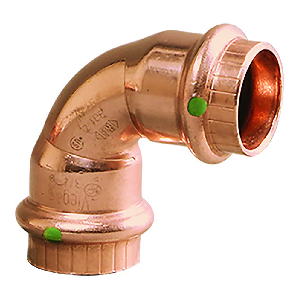 Viega ProPress 1/2" - 90 Copper Elbow - Double Press Connection - Smart Connect Technology [77317] - The Happy Skipper