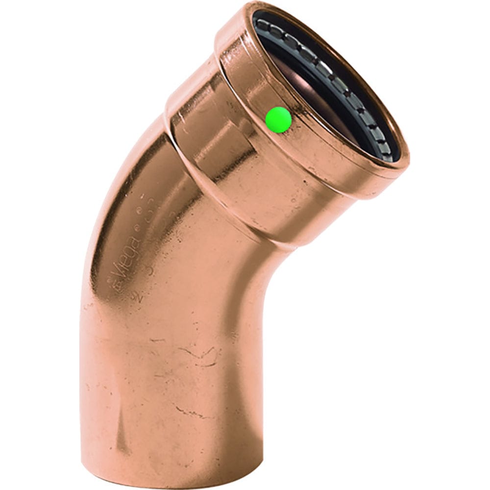 Viega ProPress - 2-1/2" - 45 Copper Elbow - Street/Press Connection - Smart Connect Technology [20668] - The Happy Skipper