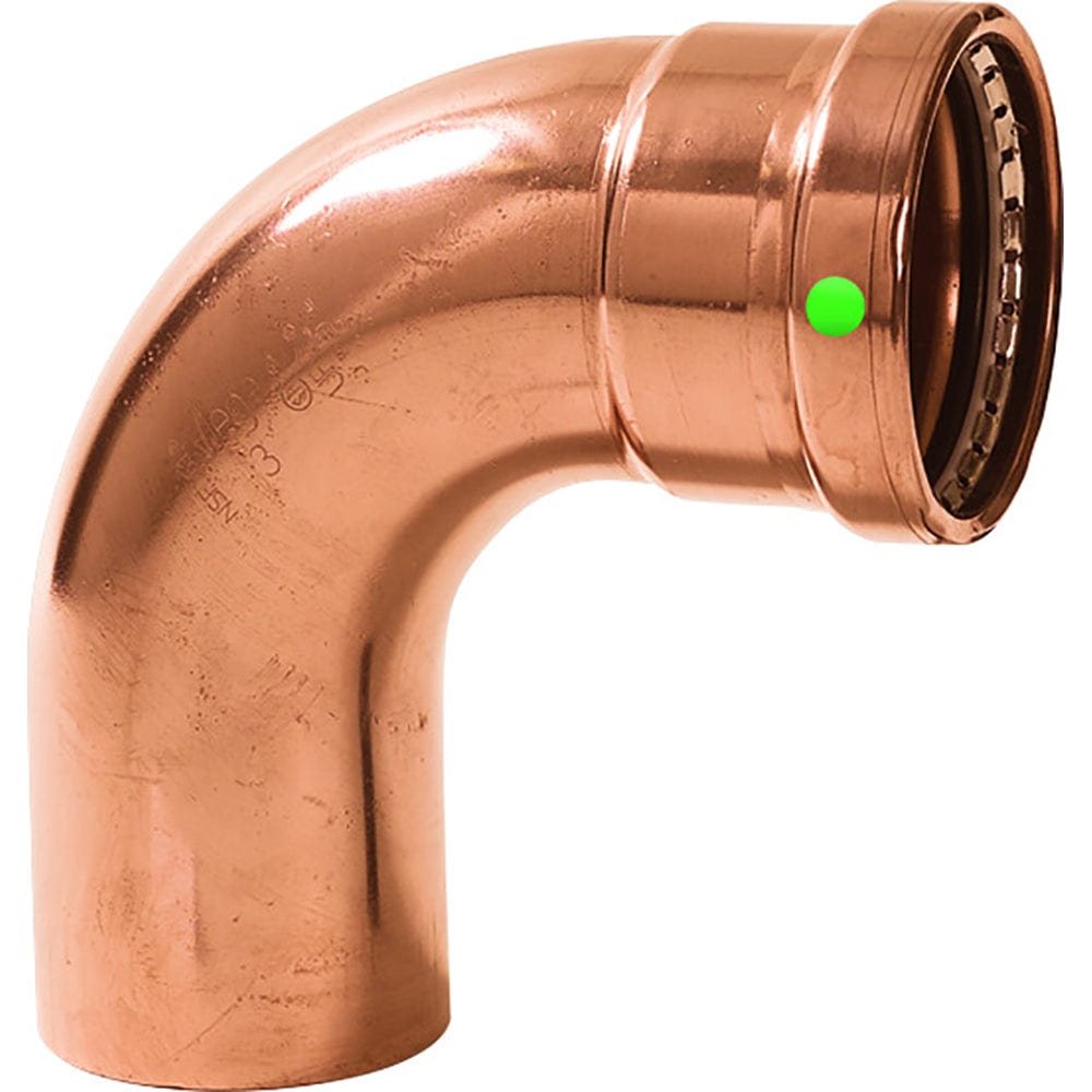 Viega ProPress 2-1/2" - 90 Copper Elbow - Street/Press Connection - Smart Connect Technology [20638] - The Happy Skipper