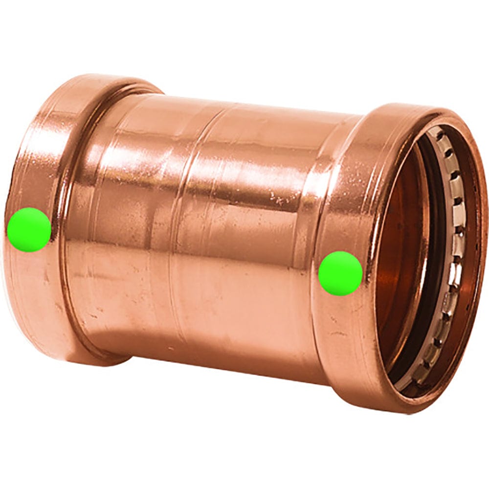 Viega ProPress 2-1/2" Copper Coupling w/o Stop - Double Press Connection - Smart Connect Technology [20743] - The Happy Skipper
