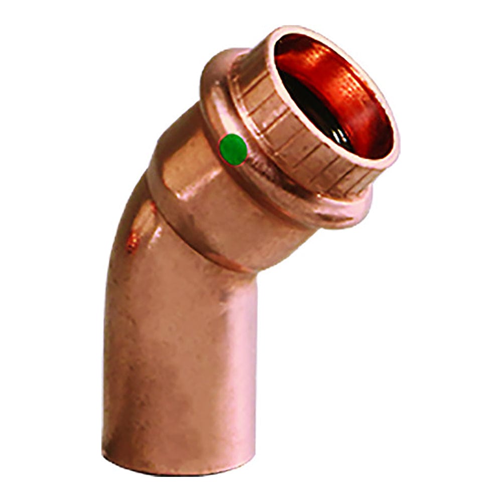 Viega ProPress 3/4" - 45 Copper Elbow - Street/Press Connection - Smart Connect Technology [77053] - The Happy Skipper