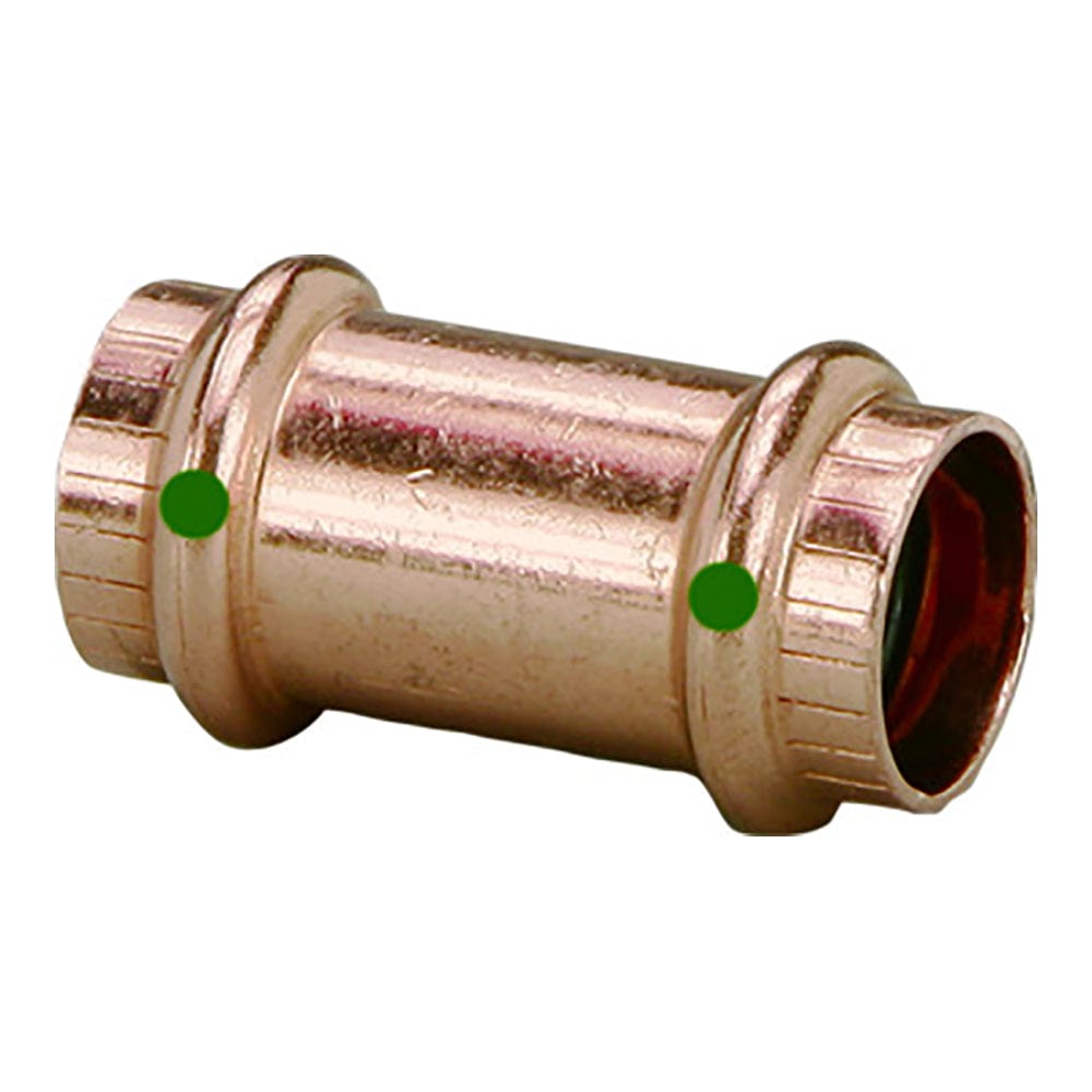 Viega ProPress 3/4" Copper Coupling w/o Stop - Double Press Connection - Smart Connect Technology [78177] - The Happy Skipper