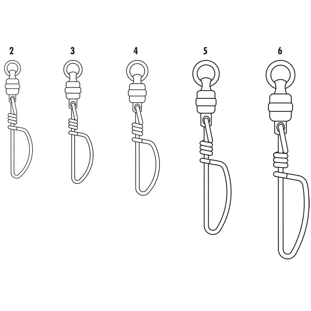 VMC BSHBTSS Black Stainless Steel Heavy-Duty Ball Bearing Tournament Snap Swivel #6 - 320lb *1-Pack [BSHBTSS#6] - The Happy Skipper
