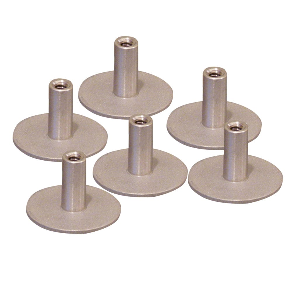 Weld Mount Stainless Steel Standoff 1.25" Base 1/4" x 20 Thread .75 Tall - 6-Pack [142012304] - The Happy Skipper