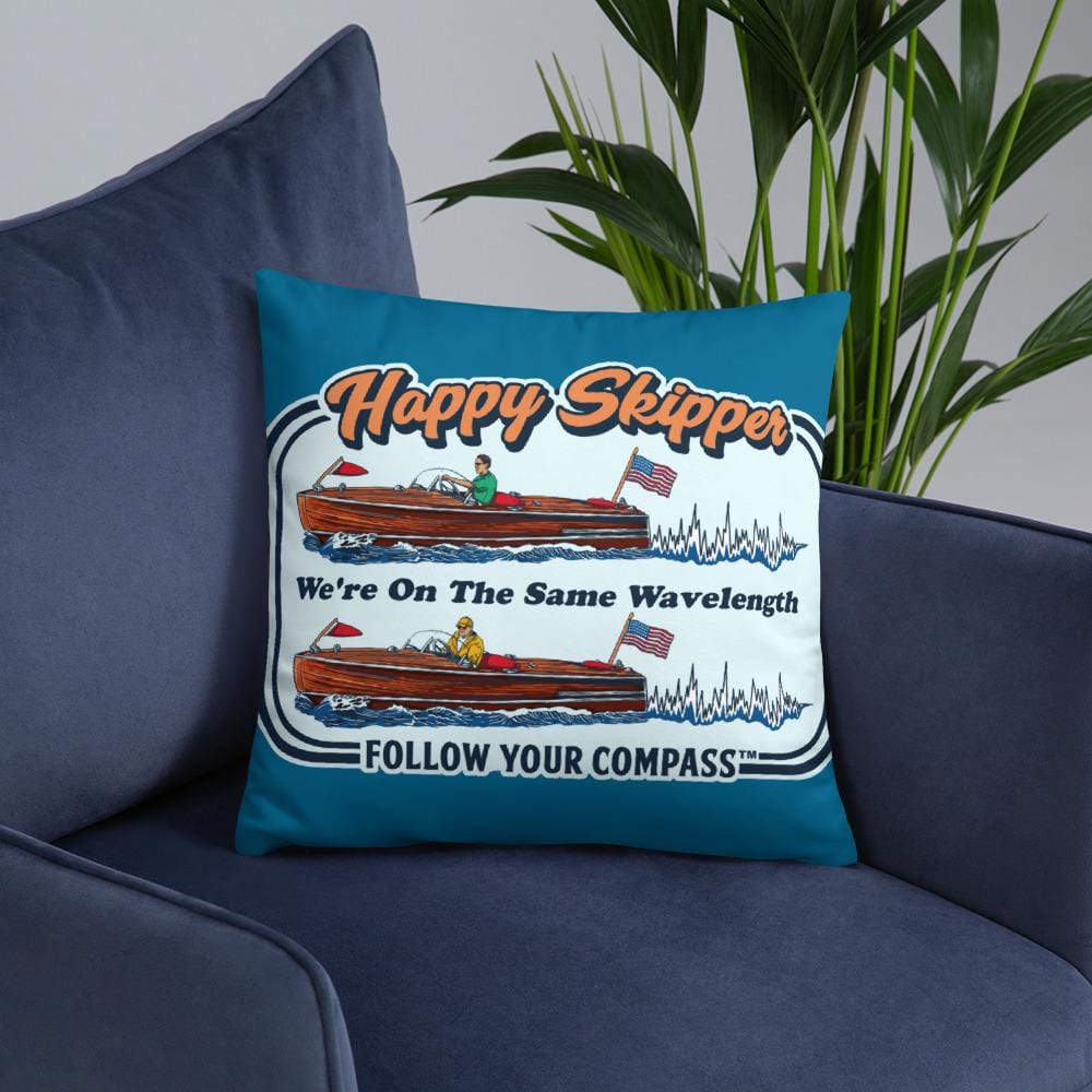 We're On the Same Wavelength™ Decorative Pillow - The Happy Skipper