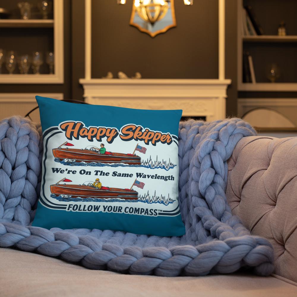 We're On the Same Wavelength™ Decorative Pillow - The Happy Skipper