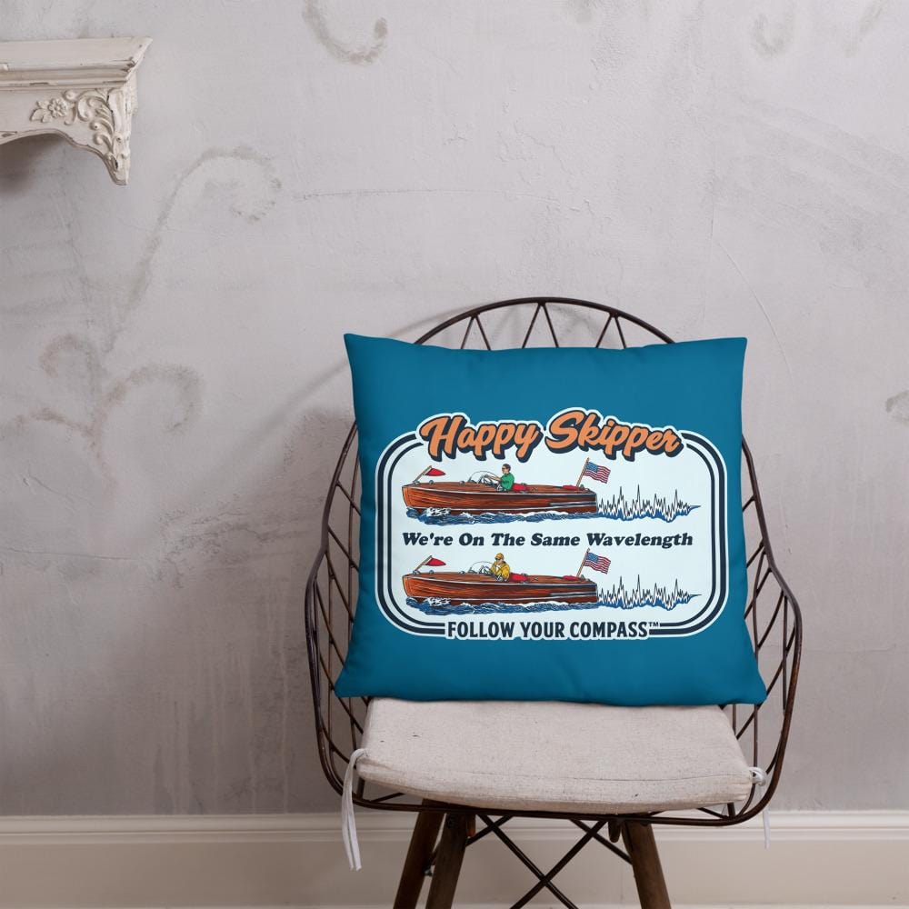 We're On the Same Wavelength™ Decorative Pillow - The Happy Skipper