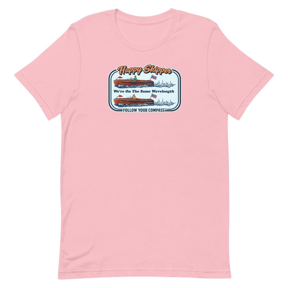 We're on the Same Wavelength™ Short-Sleeve Unisex T-Shirt - The Happy Skipper