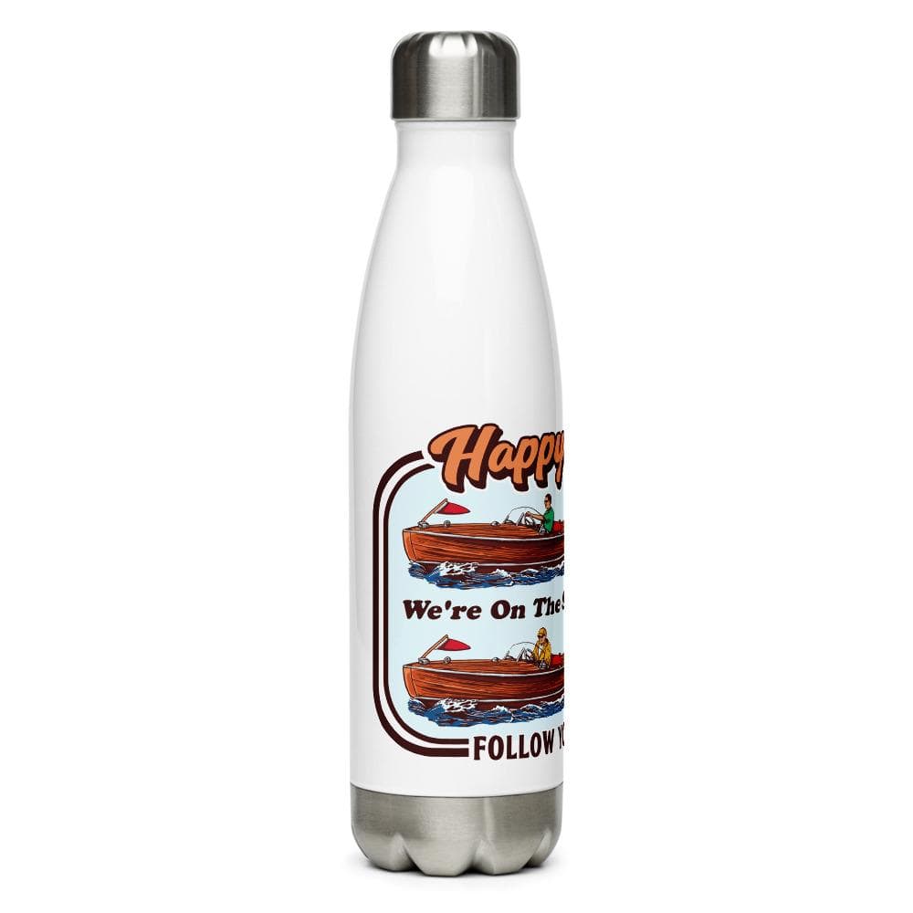 We're on the Same Wavelength™ Stainless Steel Water Bottle - The Happy Skipper