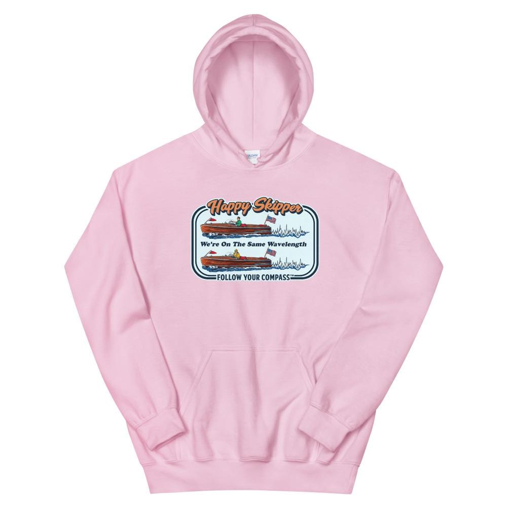 We're on the Same Wavelength™ Unisex Hoodie - The Happy Skipper