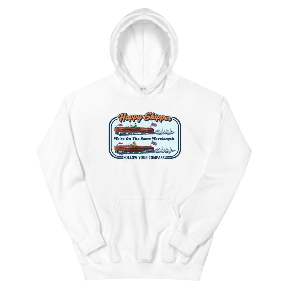 We're on the Same Wavelength™ Unisex Hoodie - The Happy Skipper