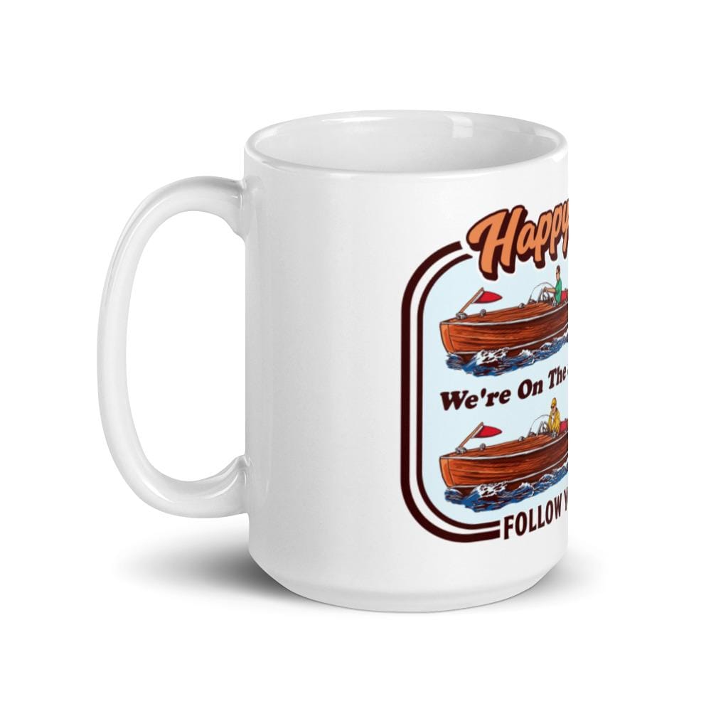 We're On the Same Wavelength™ - White Glossy Mug - The Happy Skipper