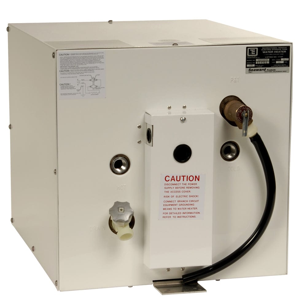 Whale Seaward 11 Gallon Hot Water Heater w/Rear Heat Exchanger - White Epoxy - 120V - 1500W [S1100W] - The Happy Skipper