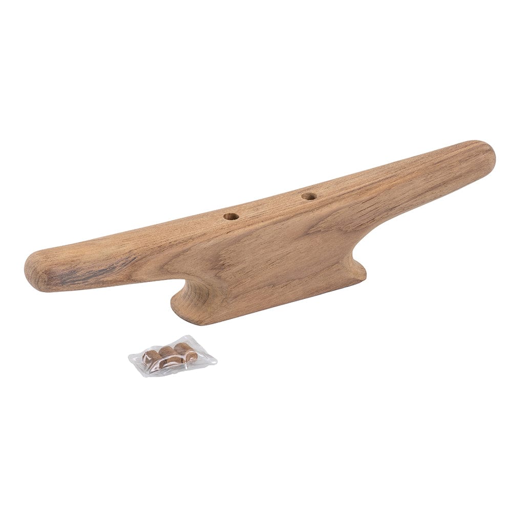 Whitecap 12" Cleat - Teak [60406] - The Happy Skipper