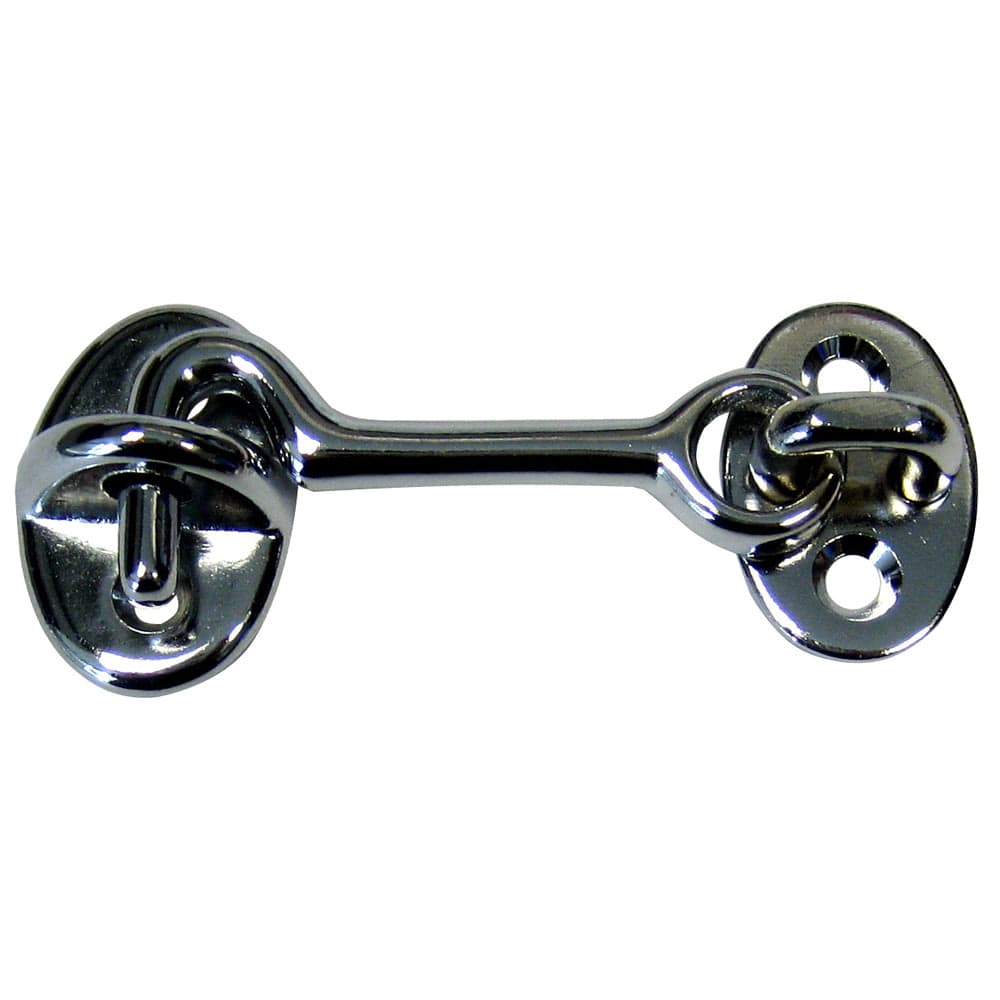 Whitecap Cabin Door Hook - CP/Brass - 2" [S-1401C] - The Happy Skipper