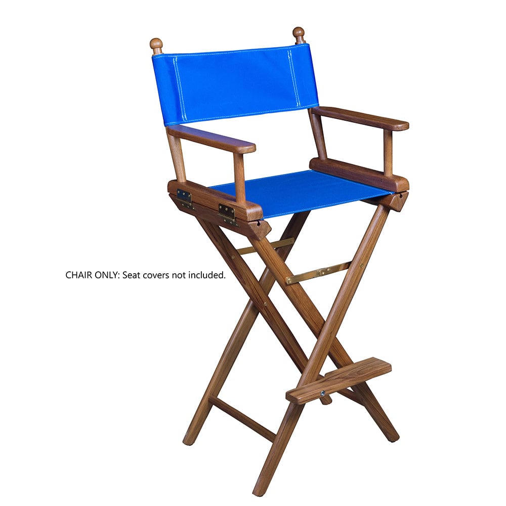 Whitecap Captains Chair w/o Seat Covers - Teak [60039] - The Happy Skipper