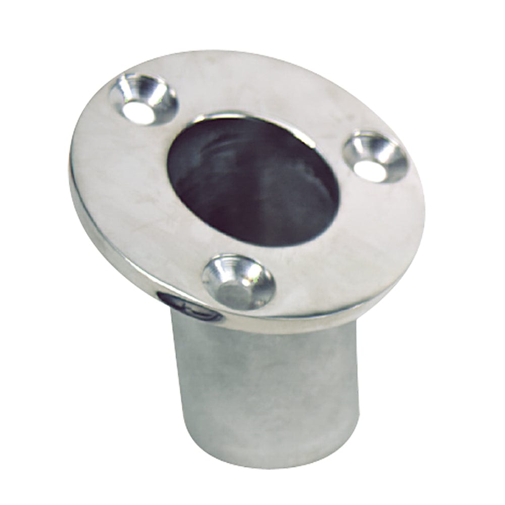 Whitecap Flush Mount Flag Pole Socket - Stainless Steel - 1-1/4" ID [6170] - The Happy Skipper